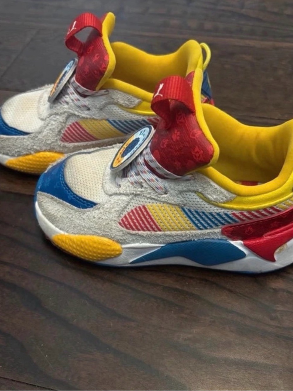 Puma Kids Multicolor Sneakers - Yellow, Blue & Red- Paw Patrol